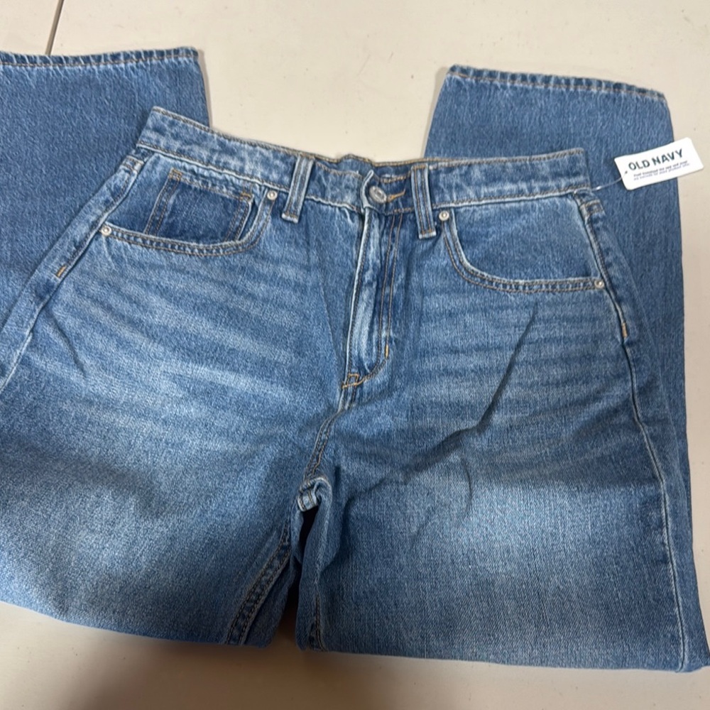 Old Navy Blue Straight Jeans Classic Style